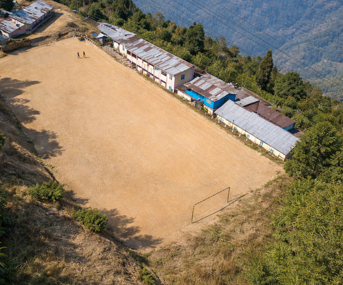 Birdseye campus view