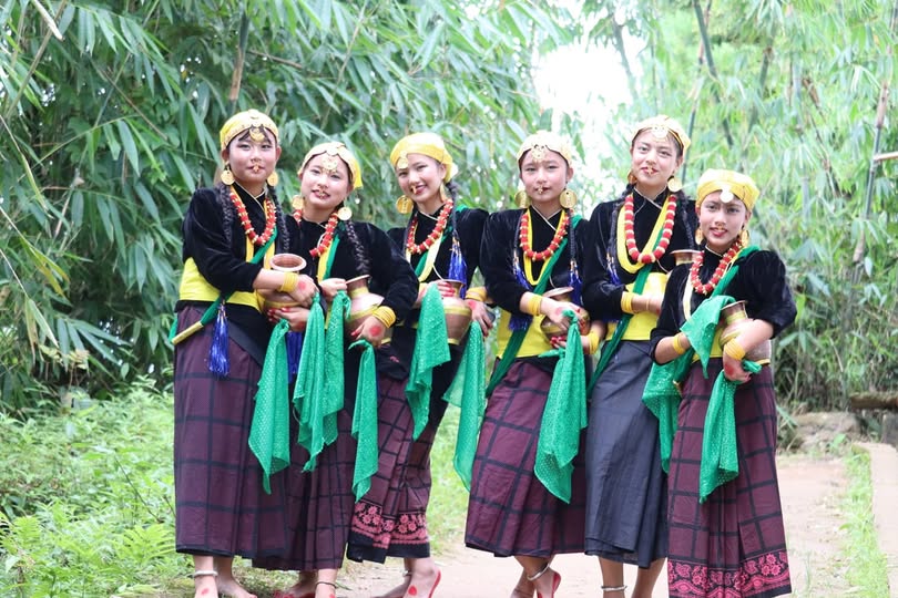 Students in cultural dress
